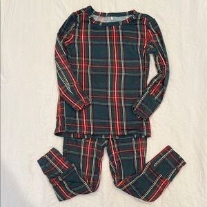 Posh Peanut Plaid Kids Pajamas - Red and Green